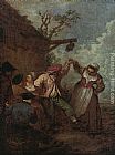 Peasant Dance by Jean-Antoine Watteau